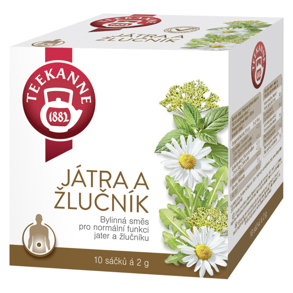 Teekanne Játra a žlučník bylinný čaj porcovaný 10x2 g
