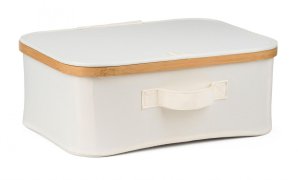 G21 Úložný box 40 x 30 x 15 cm bambusový s víkem, béžový