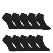 Styx 10PACK ponožky nízké bambusové černé (10HBN960)  L