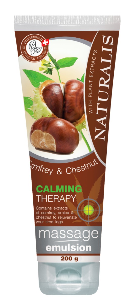 Naturalis Masážní emulze Calming Therapy Comfrey&Chestnut 200 ml