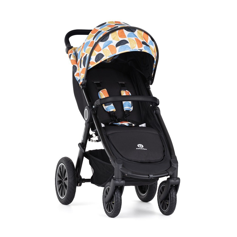 Petite&Mars Kočárek Street+ Air Black Limited 100 Retro