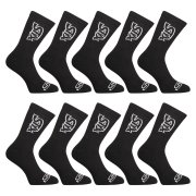 Styx 10PACK ponožky vysoké černé (10HV960) L