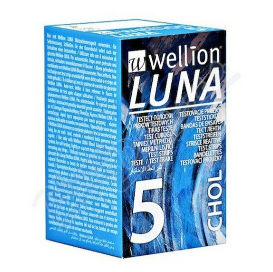 WELLION Luna testovací proužky cholesterol 5 kusů