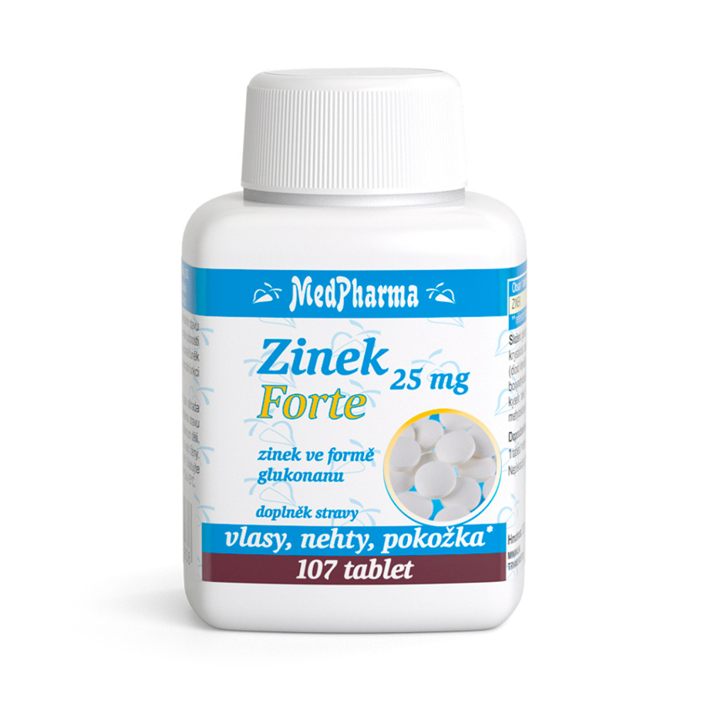 MedPharma Zinek Forte 25 mg 107 tablet