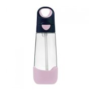 B.BOX Láhev na pití s brčkem indigo/růžová 9m+ 600 ml