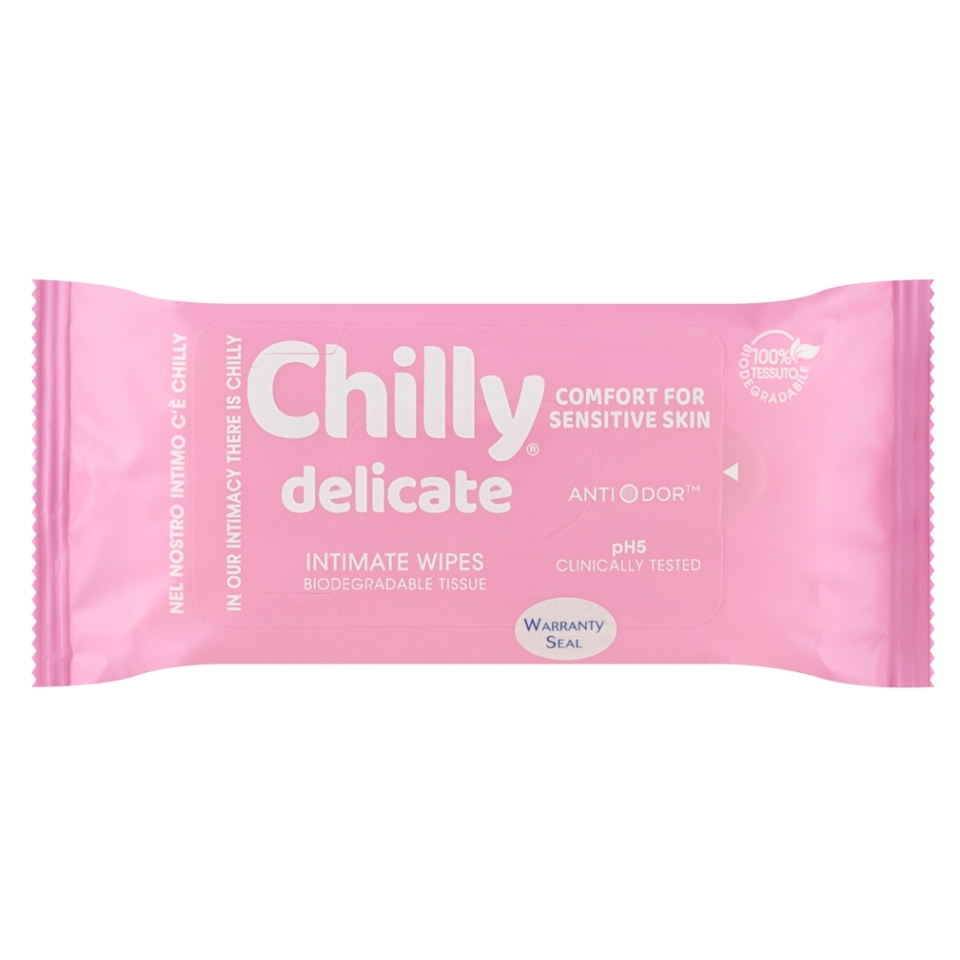 CHILLY Ubrousky pro intimní hygienu Delicate 12 kusů