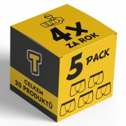 Nedeto 4x 5PACK pánské boxerky sportovní guma - čtvrtletní roční předplatné XXL