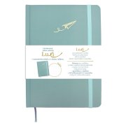 Baloušek Luxi - notes lamino A5, tečkovaný, ledově modrý