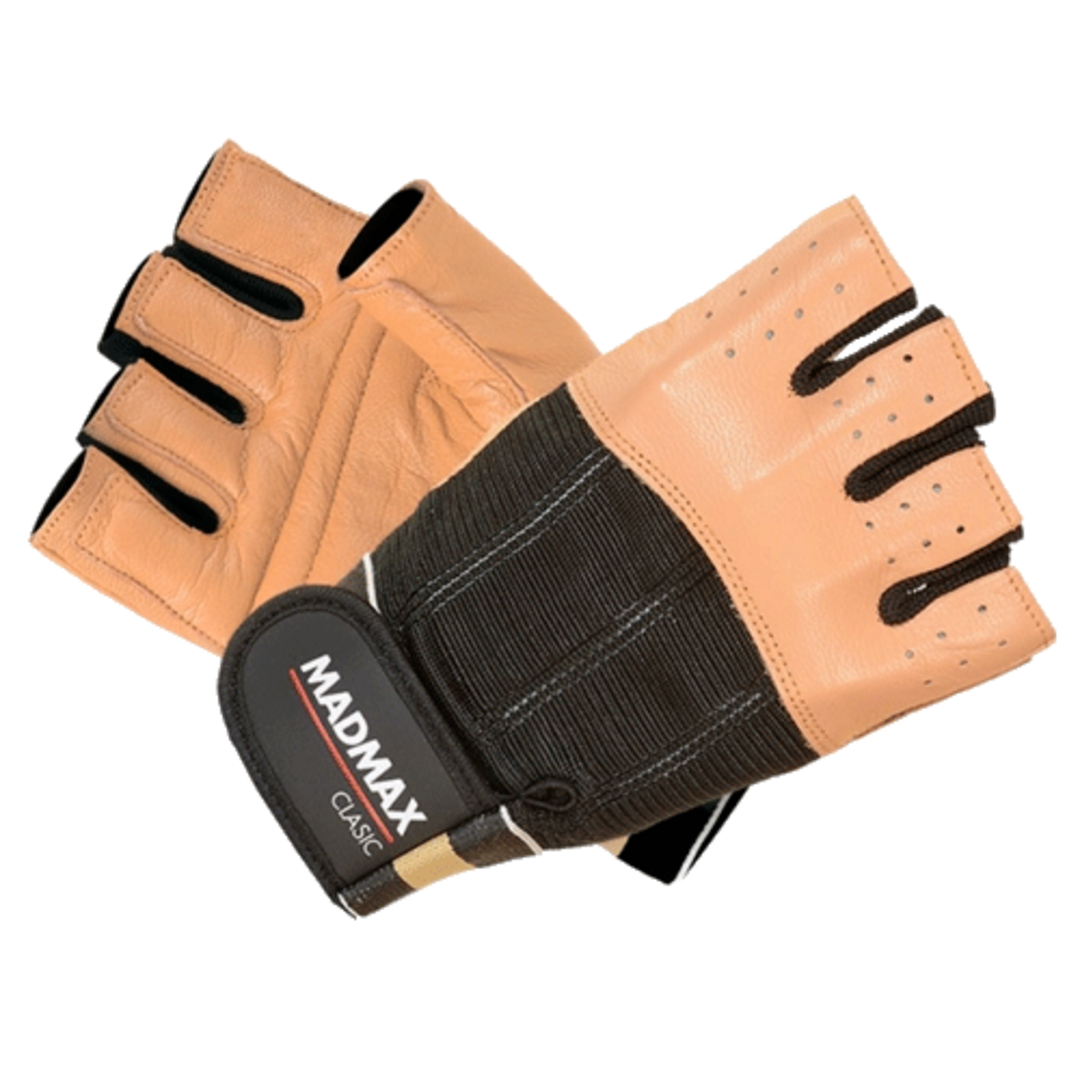 MadMax Rukavice Clasic MFG248 hnědé - M