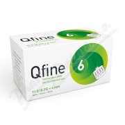 Jehly Qfine všechna inzulinová pera 0.25(31G)x6mm 100ks