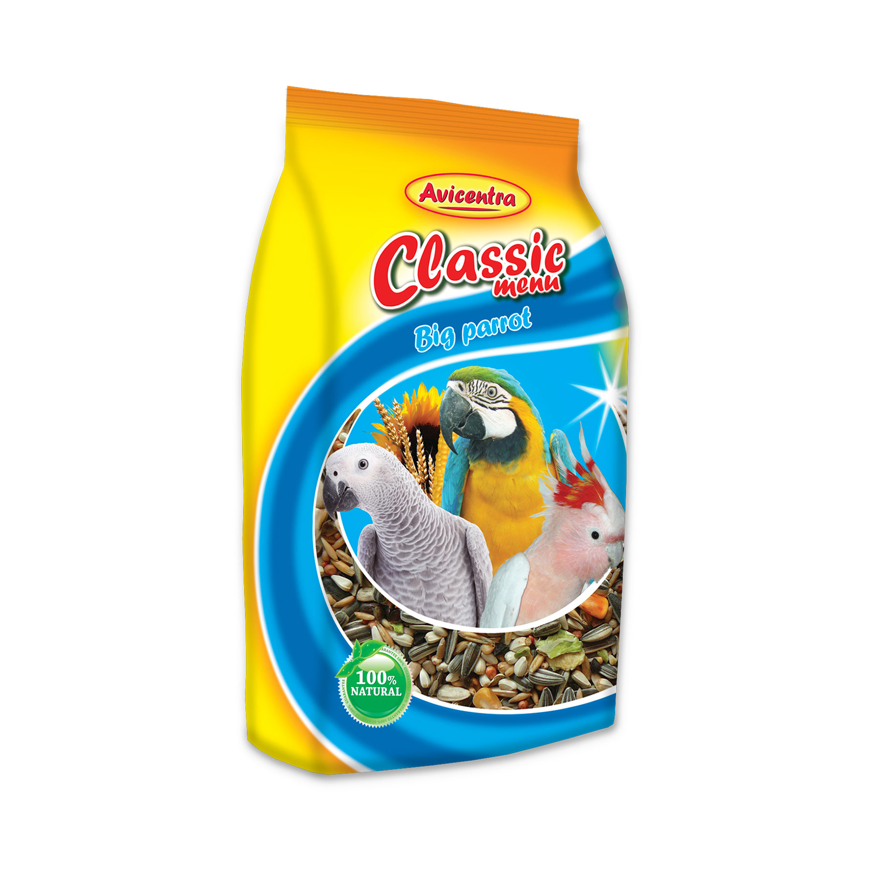 Avicentra Classic menu velký papoušek 1kg