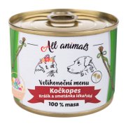 All Animals Kočkopes Velikon.menu Králík Smetánka 200g