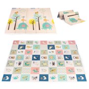 EcoToys Dětská pěnová podložka  200×150 cm, oboustranná edukační