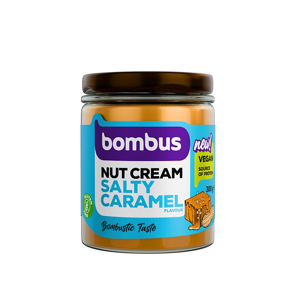 BOMBUS Nut arašídový krém slaný karamel 300 g