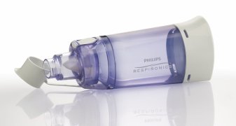 Optichamber Diamond Valved Holding Chamber antistatický inhalační nástavec s ventilem