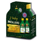 Mollers Omega 3 D+ dárkové balení 2x 250ml