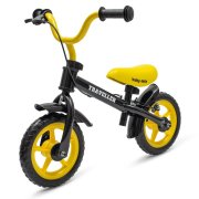 Baby Mix Dětské balanční kolo s brzdou  Traveller černé