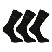 Pietro Filipi 3PACK ponožky vysoké bambusové černé (3PBV001) M