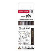 UNI PIN Creative Writting - Brush Art, sada linerů mix barev - 5 ks (EFB/ BR)