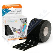 BronVit Sport Kinesio Tape děrovaný černá 5cmx5m