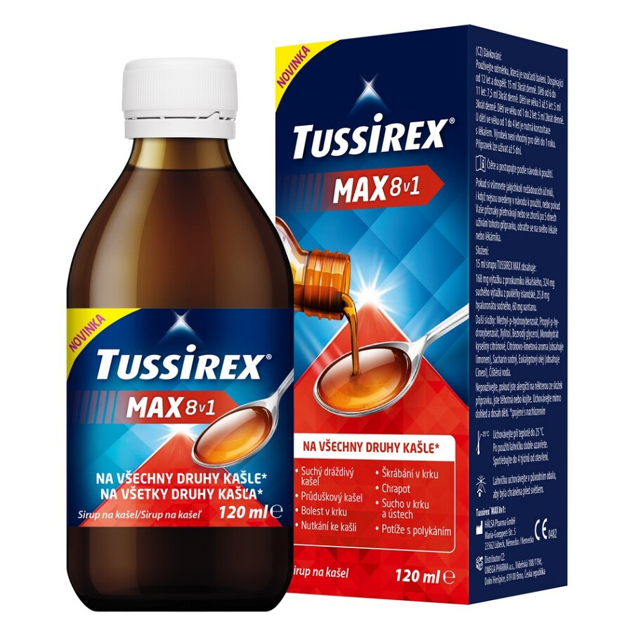 Tussirex MAX 8v1 sirup 120ml