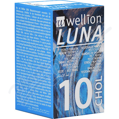 WELLION Luna testovací proužky cholesterol 10 kusů