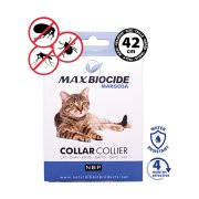 MAX BIOCIDE Collar cat antiparazitní obojek pro kočky 42 cm
