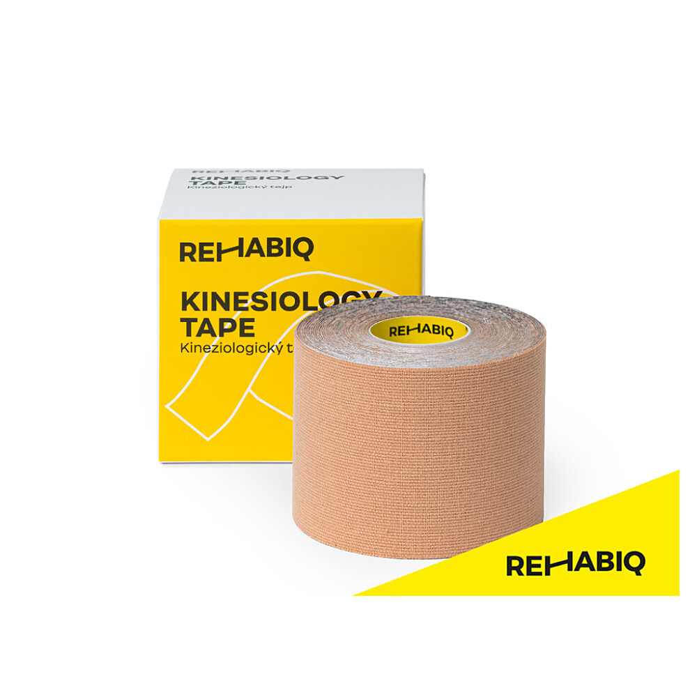 Rehabiq Kinesiology Tape 5 cm x 5 m tejpovací páska 1 ks béžová