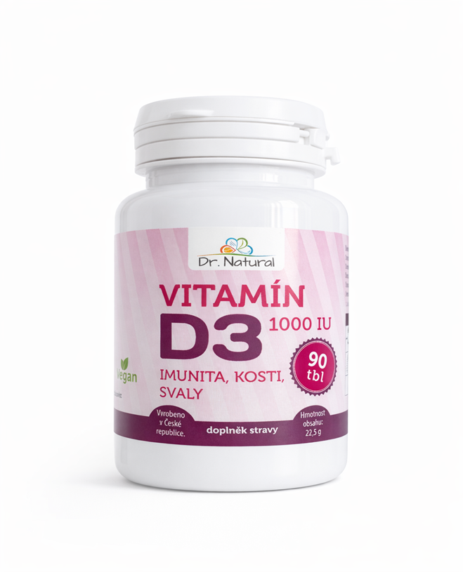 Vitamín D3 1000IU 90 tablet vegan