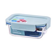 Lock&Lock Clear Dóza obdélníková 380 ml borosilikátové sklo 1 ks mint