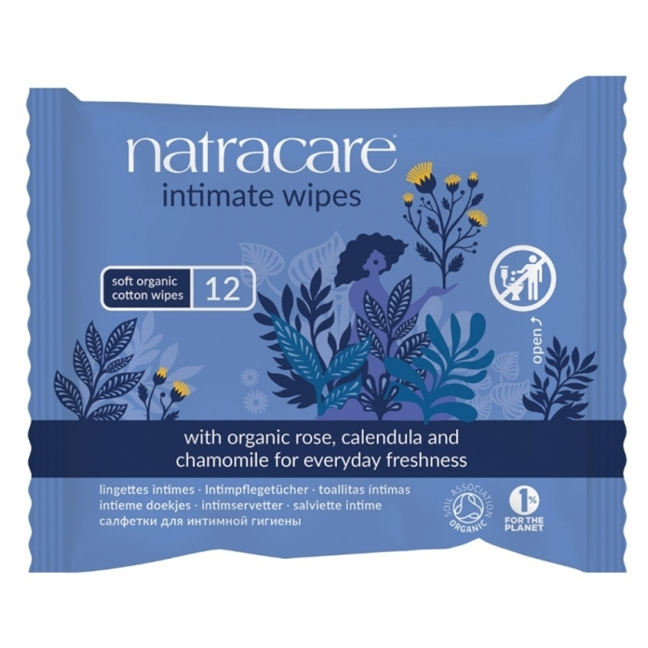 NATRACARE Vlhčené ubrousky pro intimní hygienu 12 ks