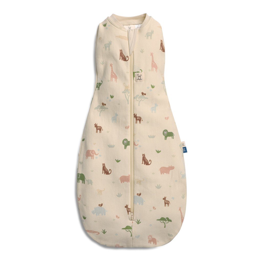 Ergopouch Zavinovačka a vak na spaní 2v1 Cocoon Savannah 0-3 m, 3-6 kg, 0,2 tog