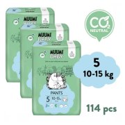 MUUMI BABY Walkers 5 Maxi+ 10-15 kg měsíční balení kalhotkových eko plen 114 ks