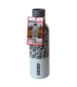 Kitchisimo Termoska 480 ml 1 ks šedá s lístky
