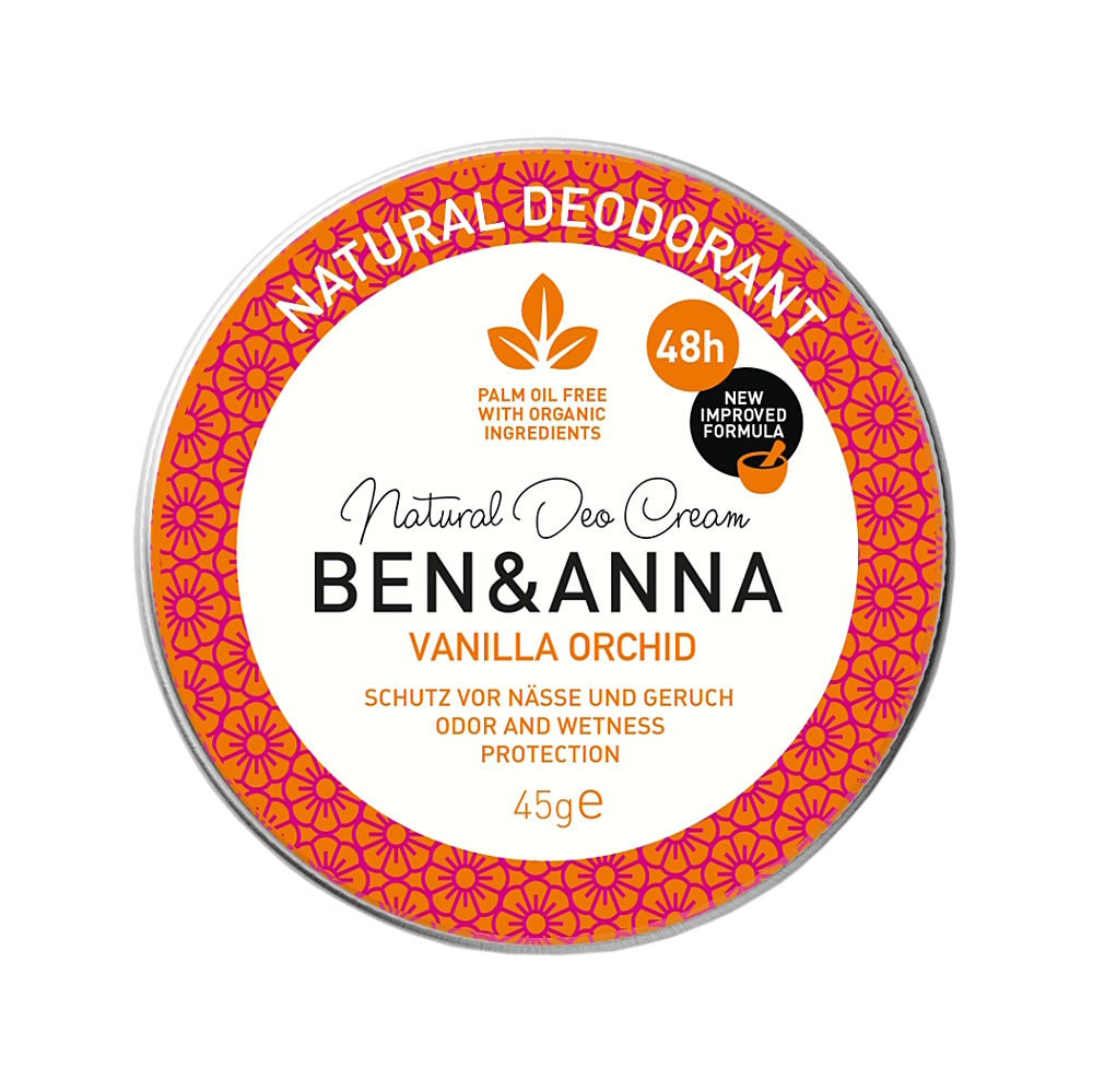 BEN&ANNA Tuhý deodorant v kelímku Vanilka a orchidej 45 g