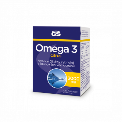 GS Omega 3 Citrus+D3 cps.100+50 ČR/SK