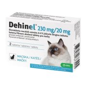 DEHINEL 230 mg/20 mg tablety pro kočky 2 ks