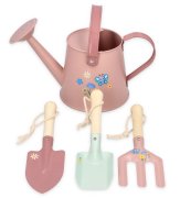 Adam Toys Zahradní set pro děti – 4 ks, růžový, 3+