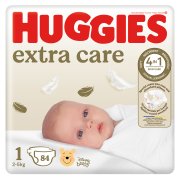 HUGGIES Dětské plenky Extra Care 1 velikost 2-5 kg 84 kusů