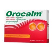OROCALM Med a pomeranč 3mg 20 pastilek