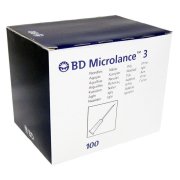 BECTON DICKINSON Injekční jehla 23G1  0.60 x 25 modrá 100 kusů