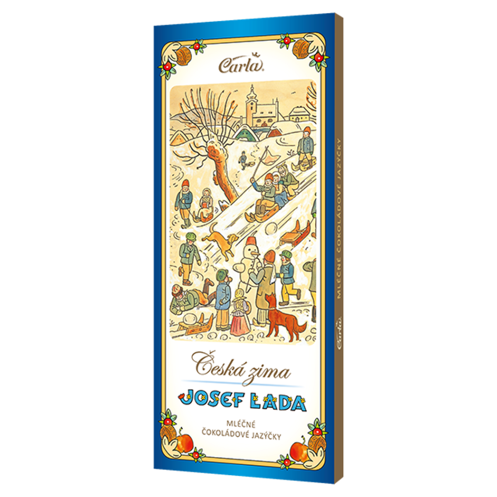 CARLA Čokoládové jazýčky mléčné motiv J. Lada 50 g
