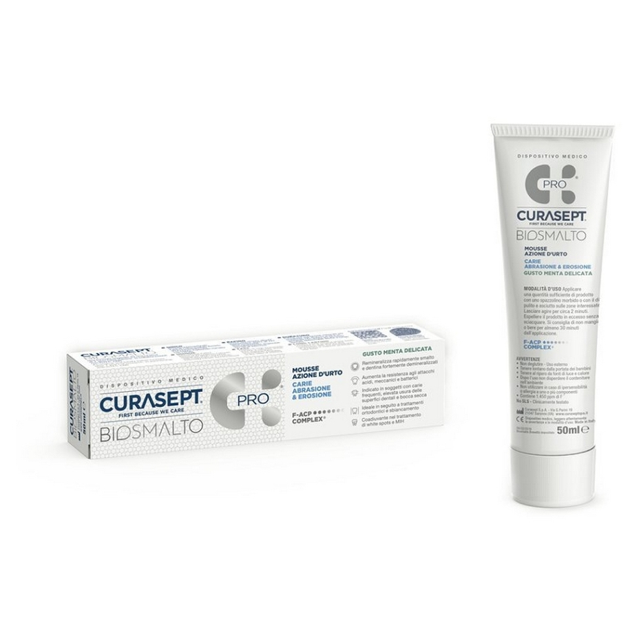 CURASEPT BIOSMALTO MOUSSE Caries Abraze&Eroze pěna 50 ml jemná máta
