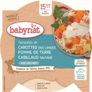 BABYBIO Mrkev a brambory s treskou 260 g