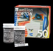 Wellion Newton testovací proužky ke glukometru Wellion Newton GDH-FAD, 50 kusů