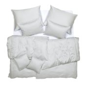 SCANquilt povlečení SATÉN TENCEL PLUS světle šedá 140 x 200/70 x 90 cm