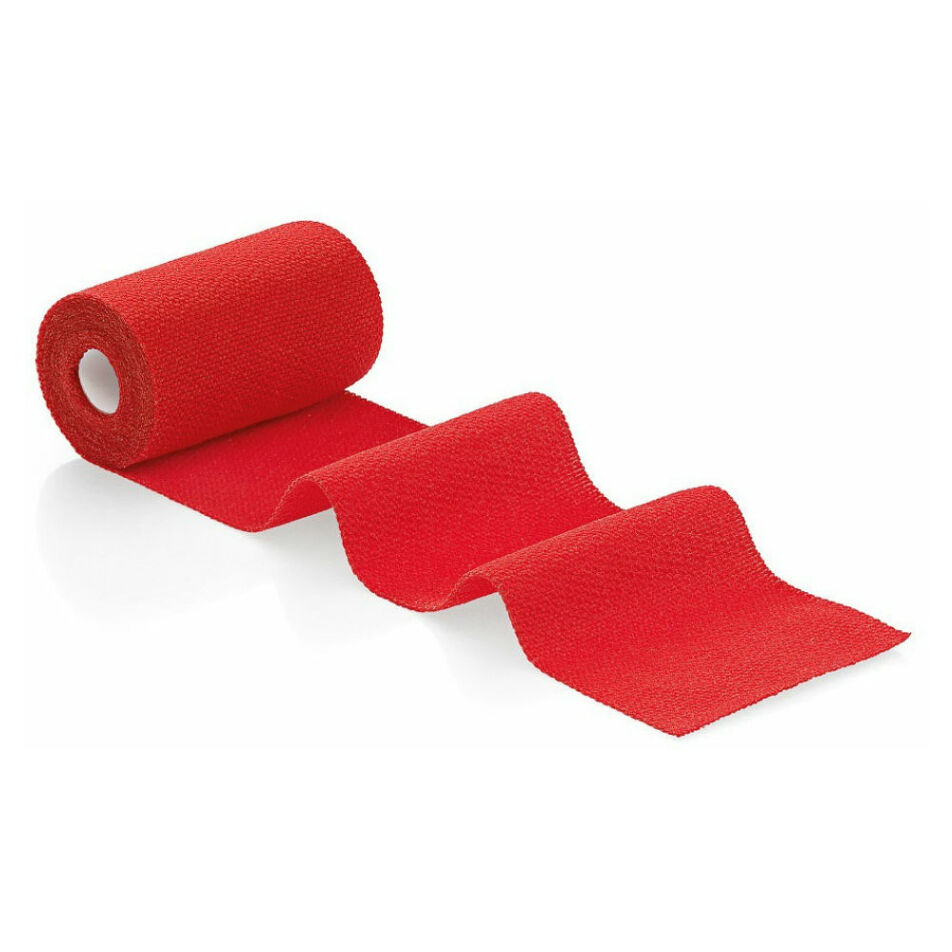 IDEALAST-HAFT Color Obinadlo elastické červené 8 cm x 4 m