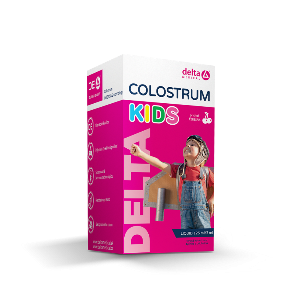 DELTA Colostrum Kids příchuť třešeň 125 ml