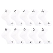 Styx 10PACK ponožky kotníkové bílé (10HK1061) M