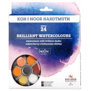 KOH-I-NOOR 174507/2 - sada brilantních vodových barev 22,5 mm - 24 ks